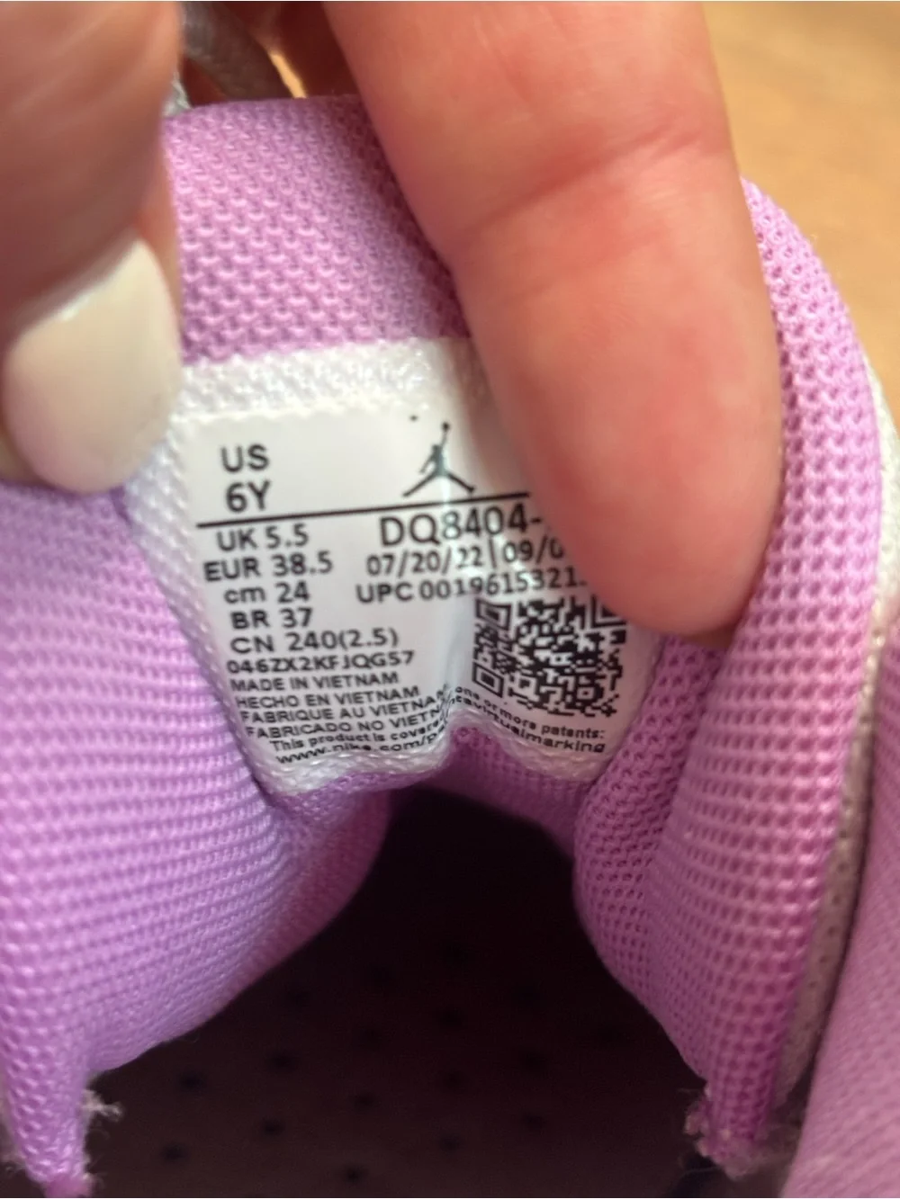 Jordan only worn